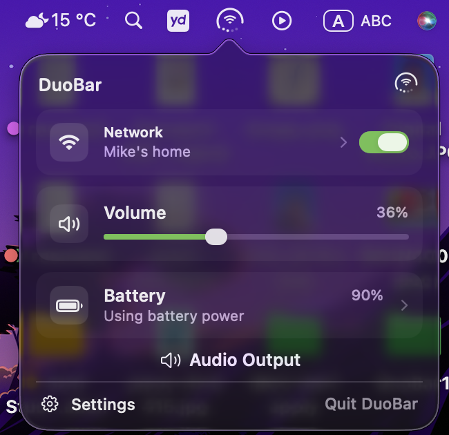 DuoBar screenshot 3