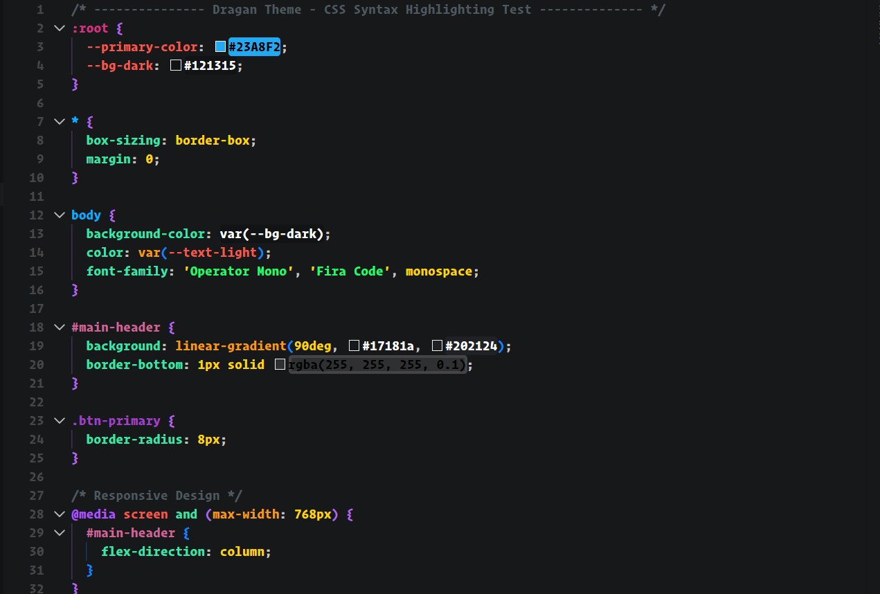 CSS Syntax Preview