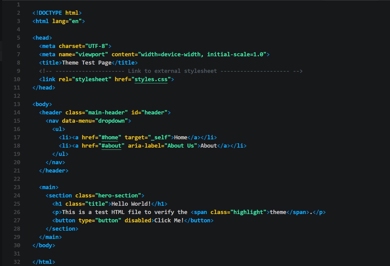 HTML Syntax Preview