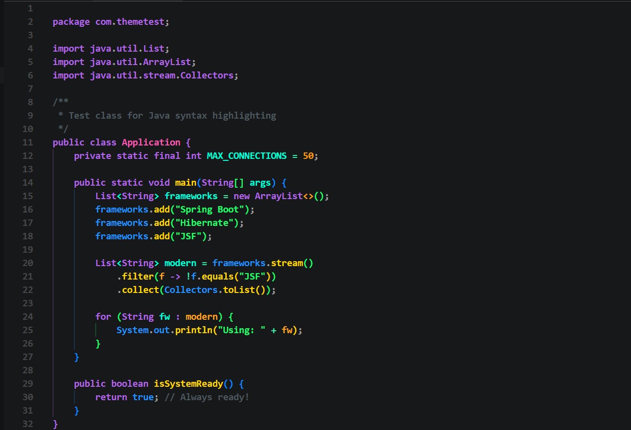 Java Syntax Preview