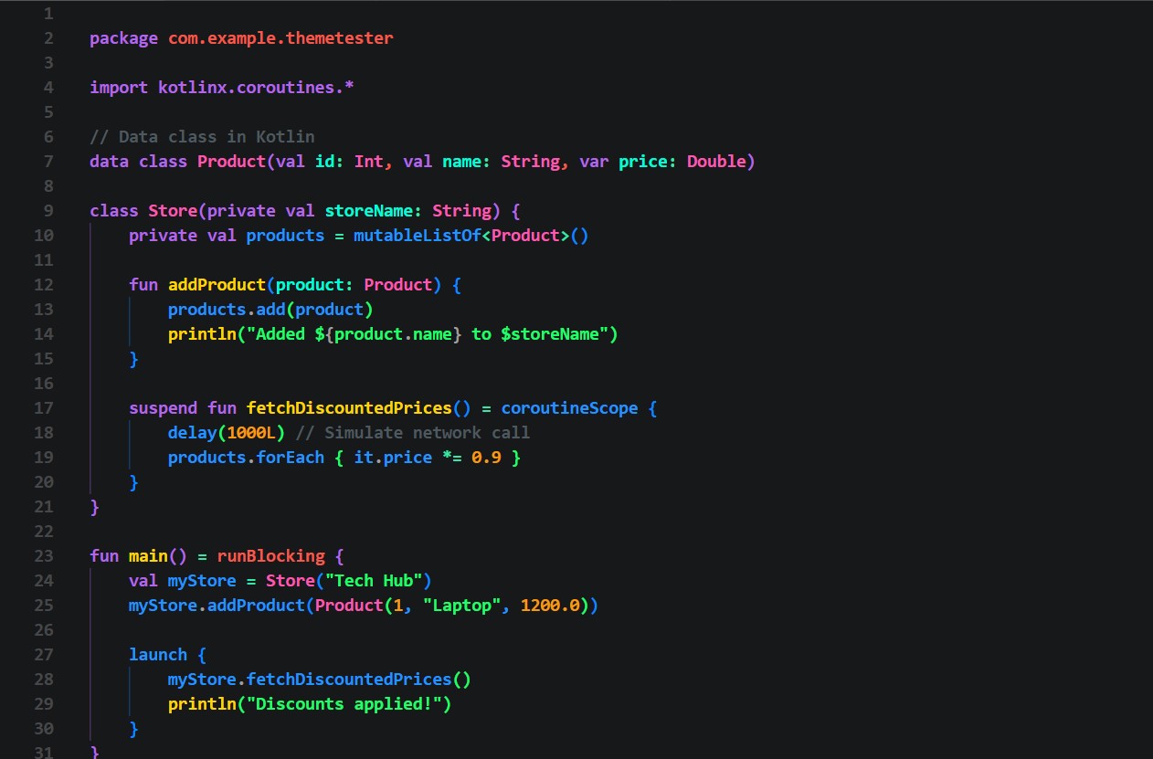 Kotlin Syntax Preview