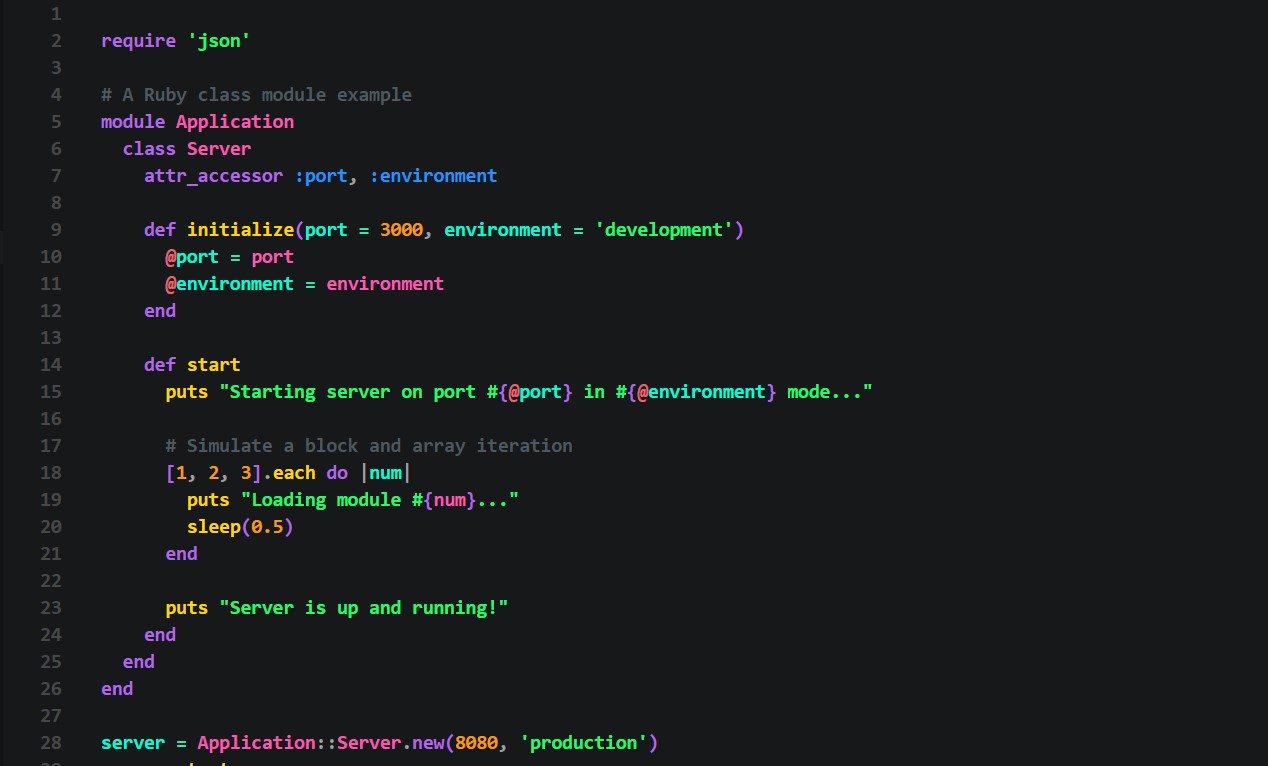 Ruby Syntax Preview