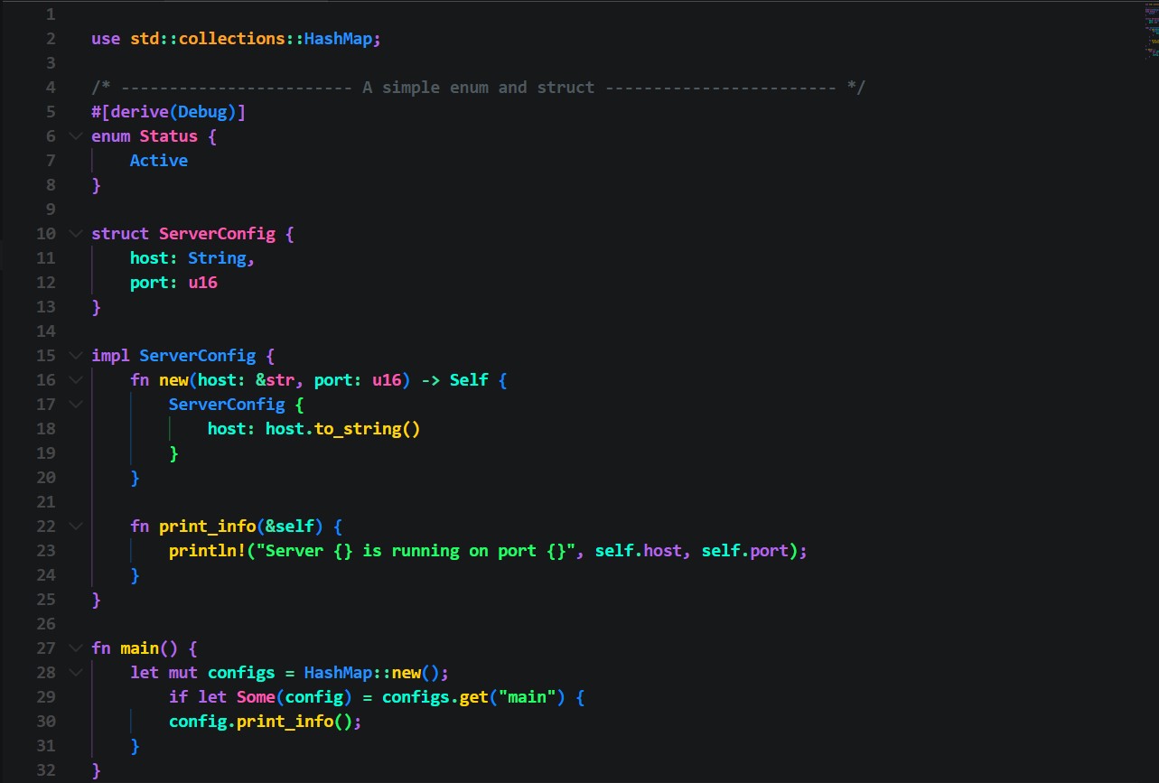 Rust Syntax Preview