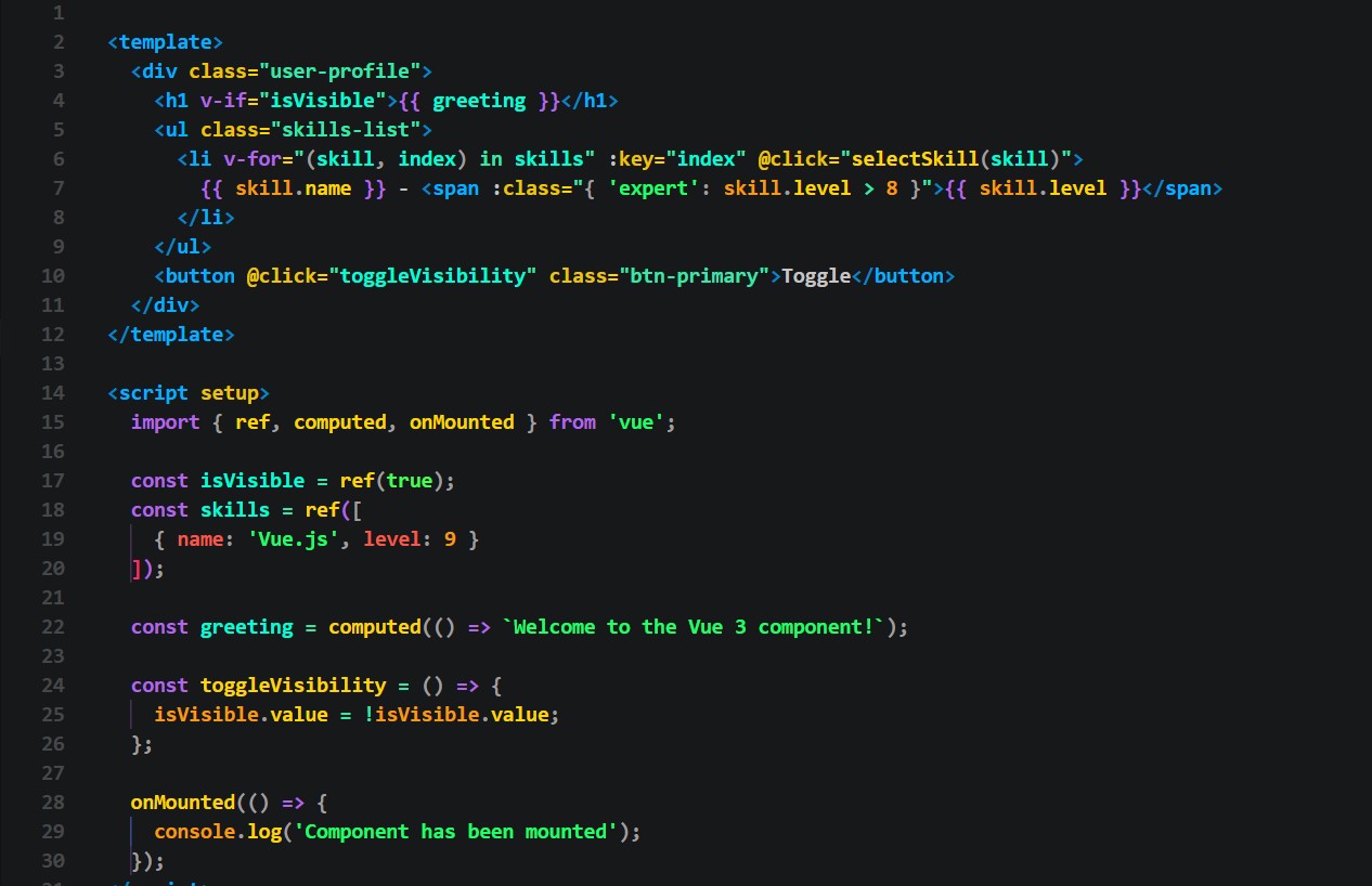 Vue.js Syntax Preview