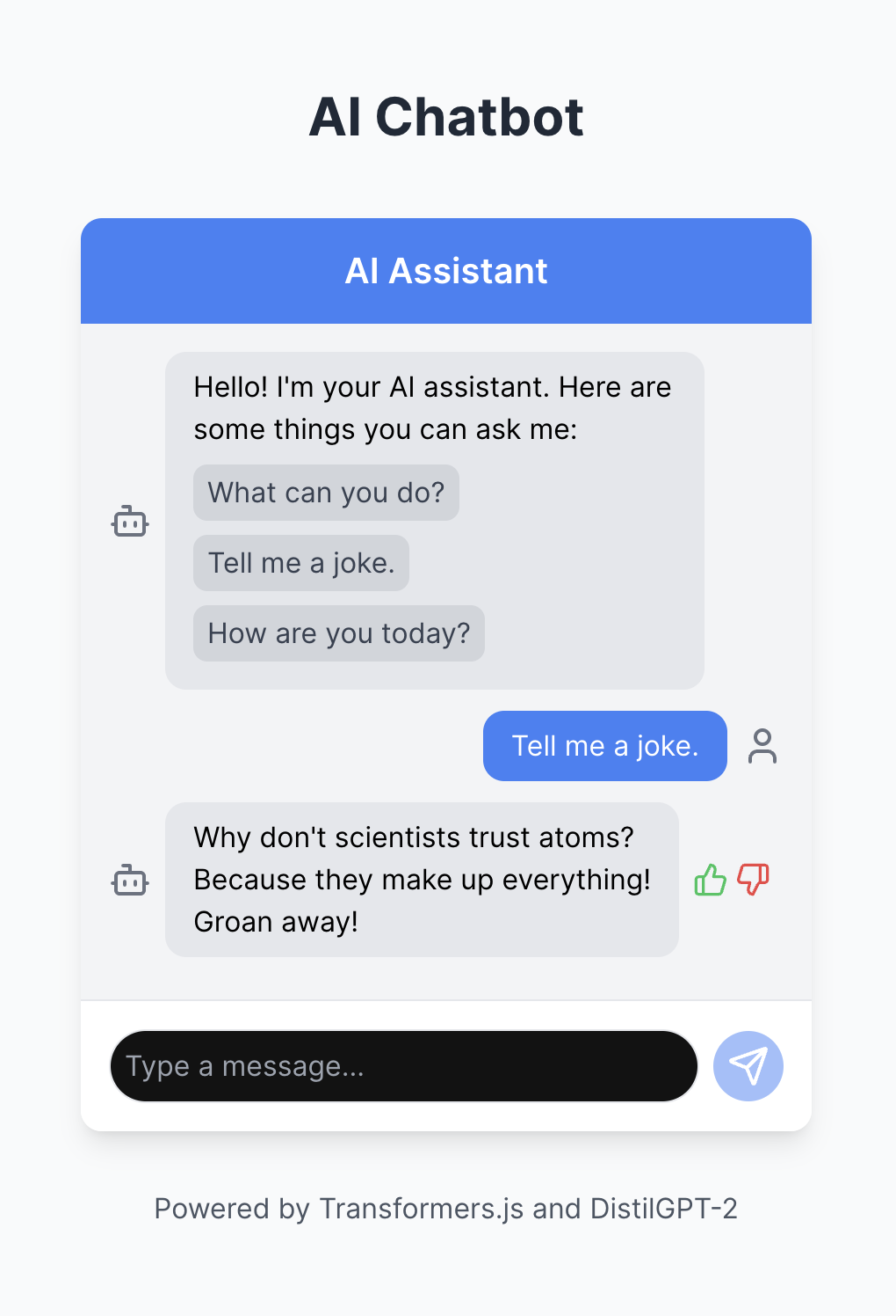 AI Chatbot Preview