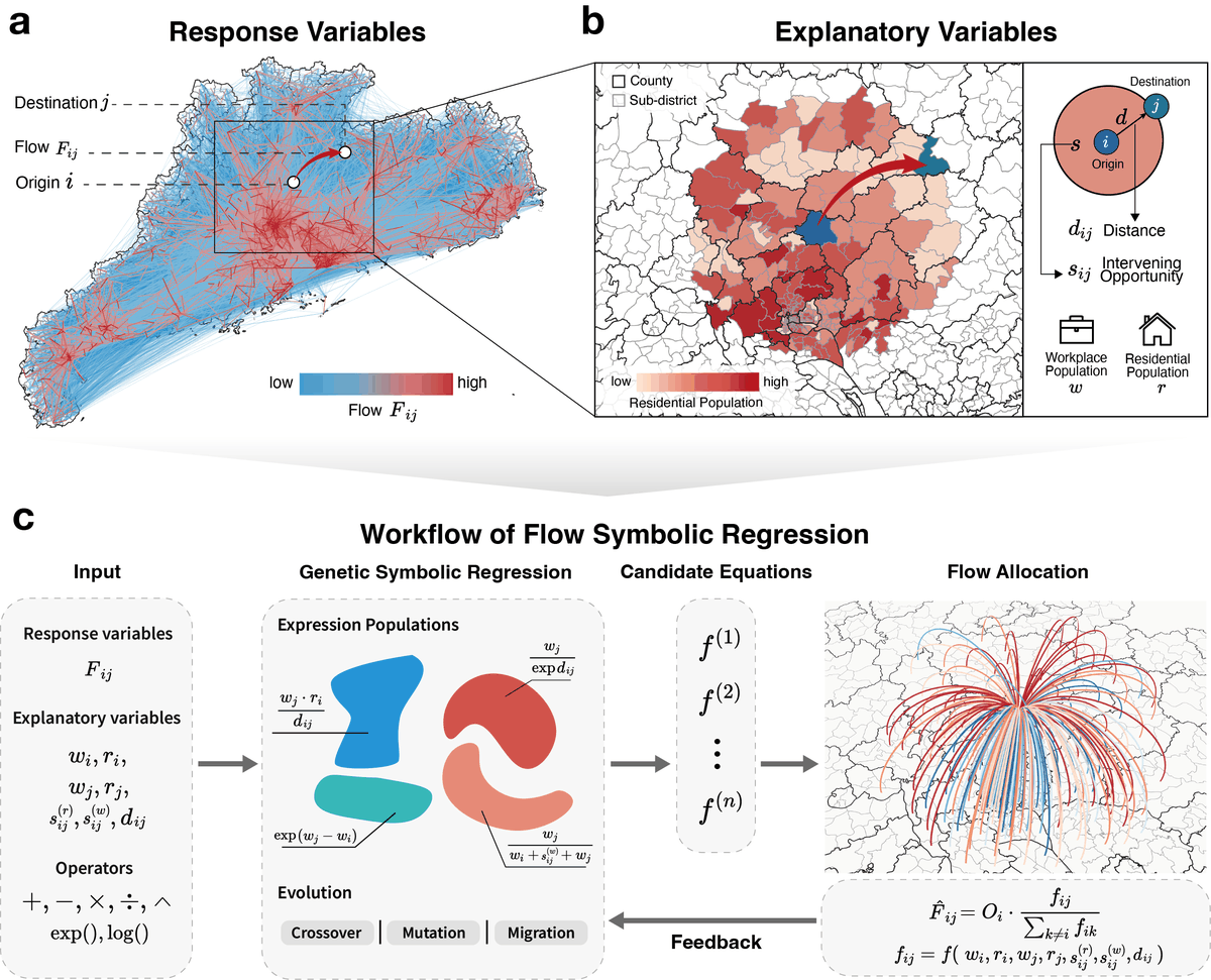 Distilling human mobility models with symbolic regression