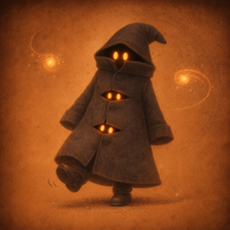 three minions in a trench coat