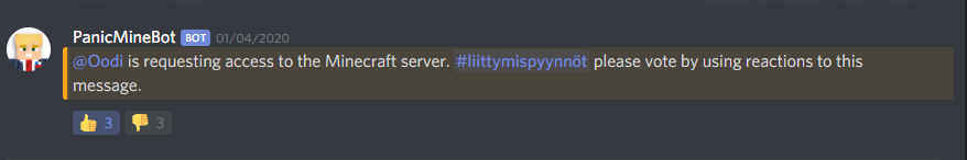 GitHub - davidbeechey/minecraft-server-discord-bot: A discord bot  programmed in Python that checks the status of a Minecraft server.