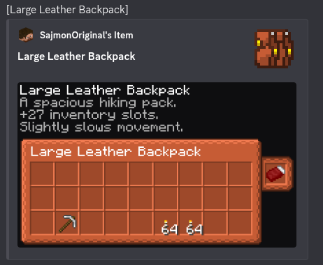 Large Leather Backpack with its contents