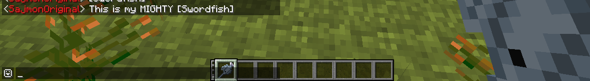 An item shown in game chat