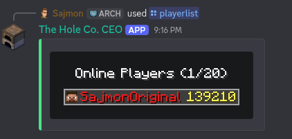 Player list picture on Discord