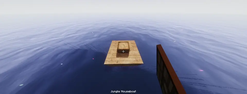 Building on a houseboat deck and driving it