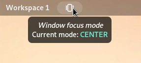 Focus mode button