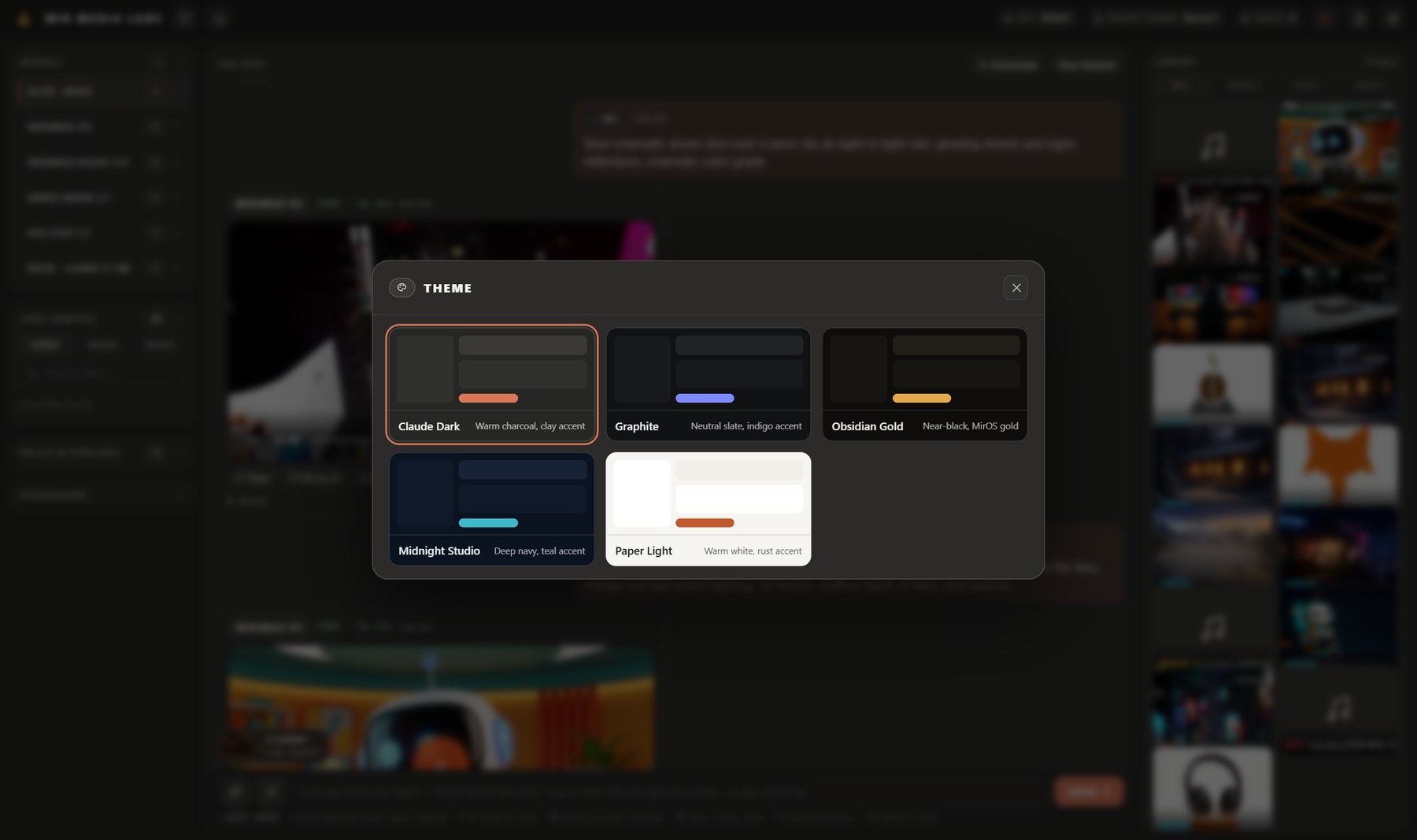 Theme picker