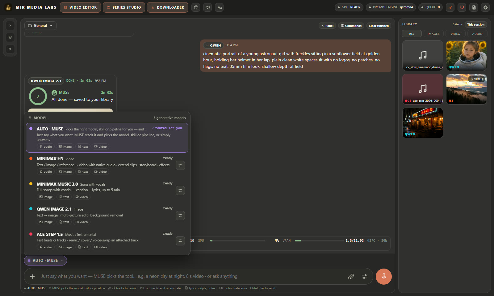 Model picker