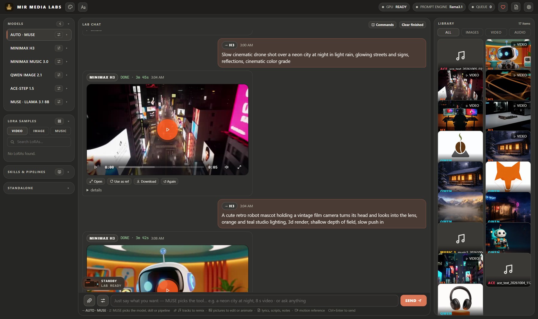 Lab chat with H3 video renders and the library