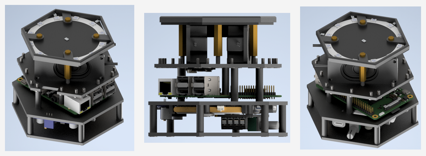 CAD renders of the Marvin device
