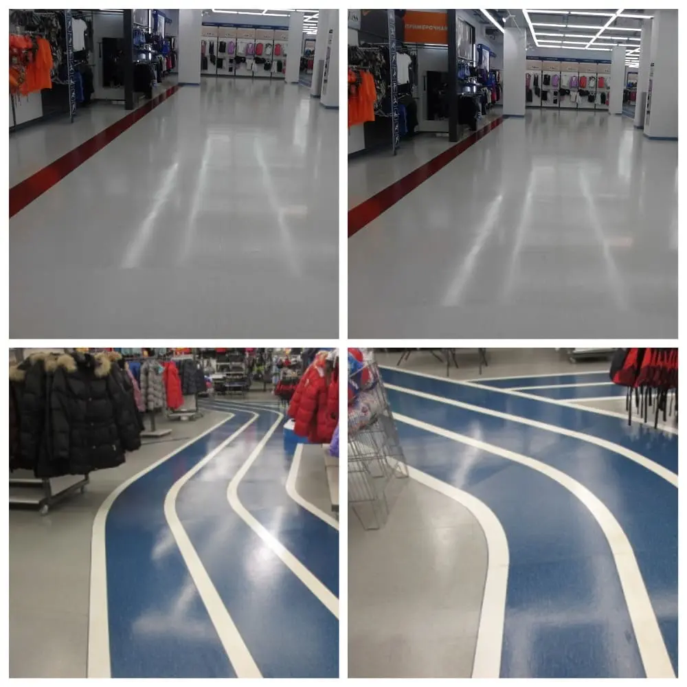 Линолеум после