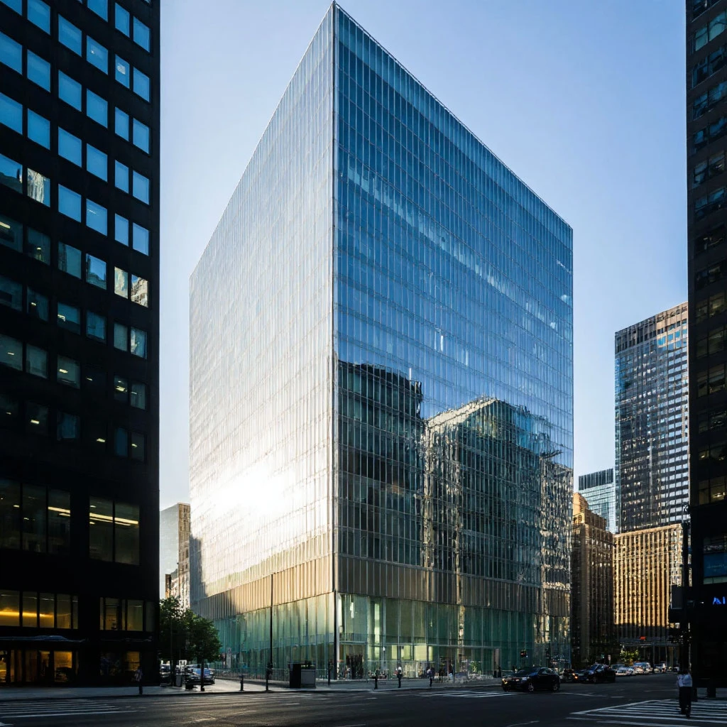 Мойка фасада бизнес-центра