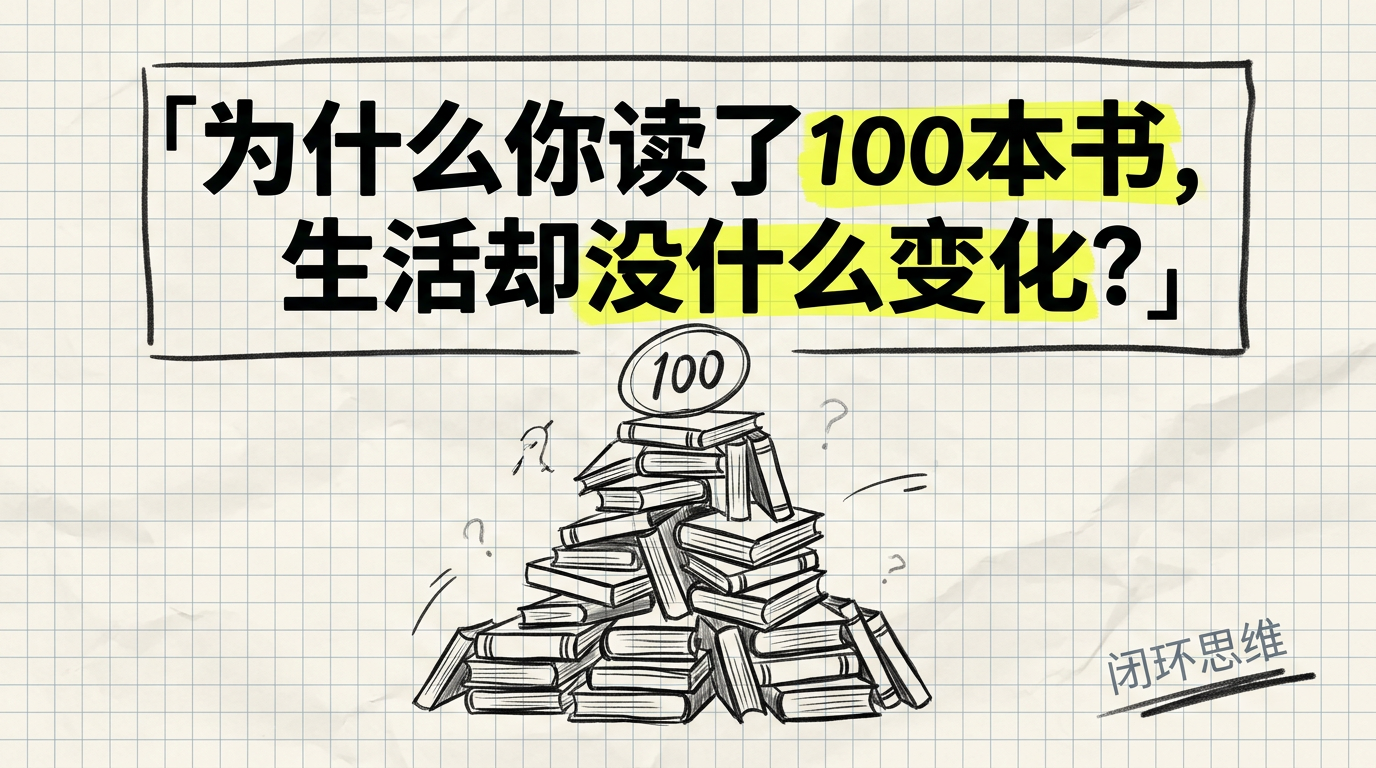 为什么你读了100本书,生活却没什么变化?
