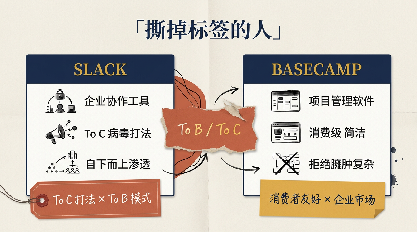 撕掉标签的人:Slack 用 To C 打法做 To B,Basecamp 拒绝臃肿的企业软件模式