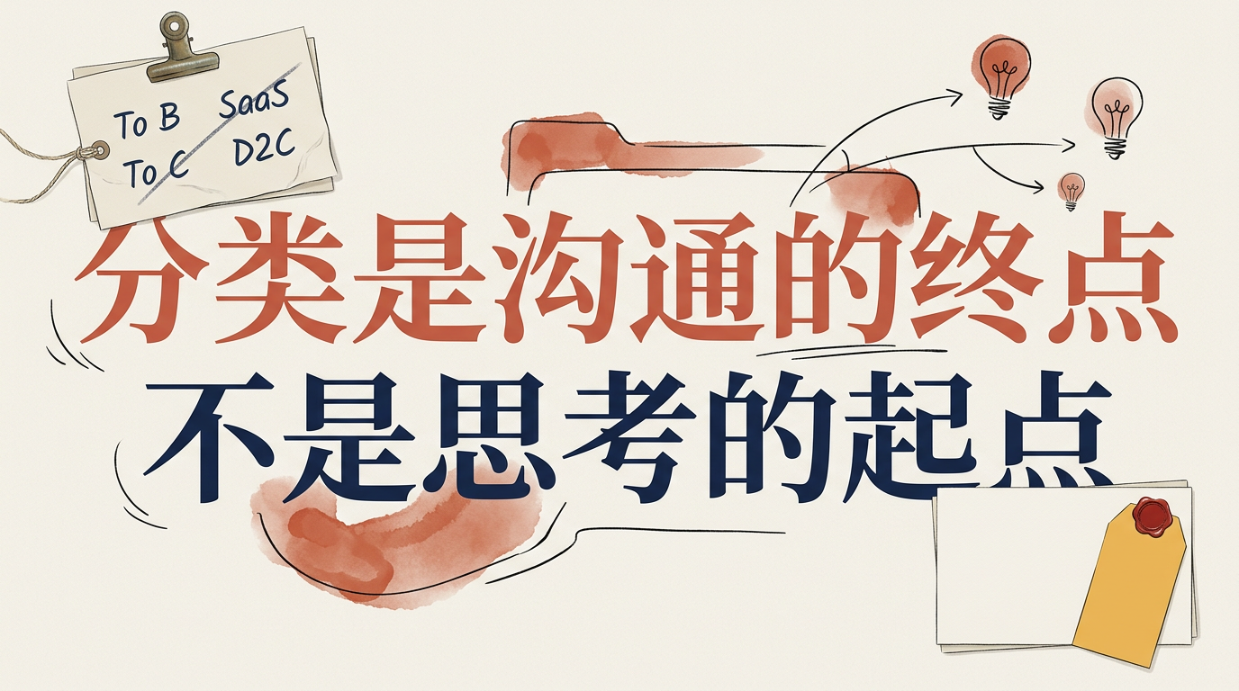 分类是沟通的终点,不是思考的起点