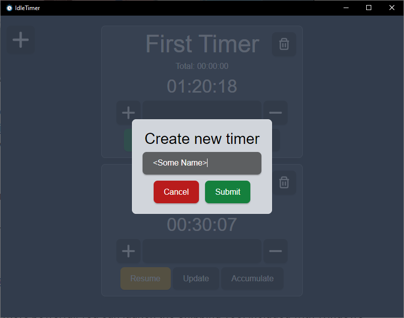 add new timer