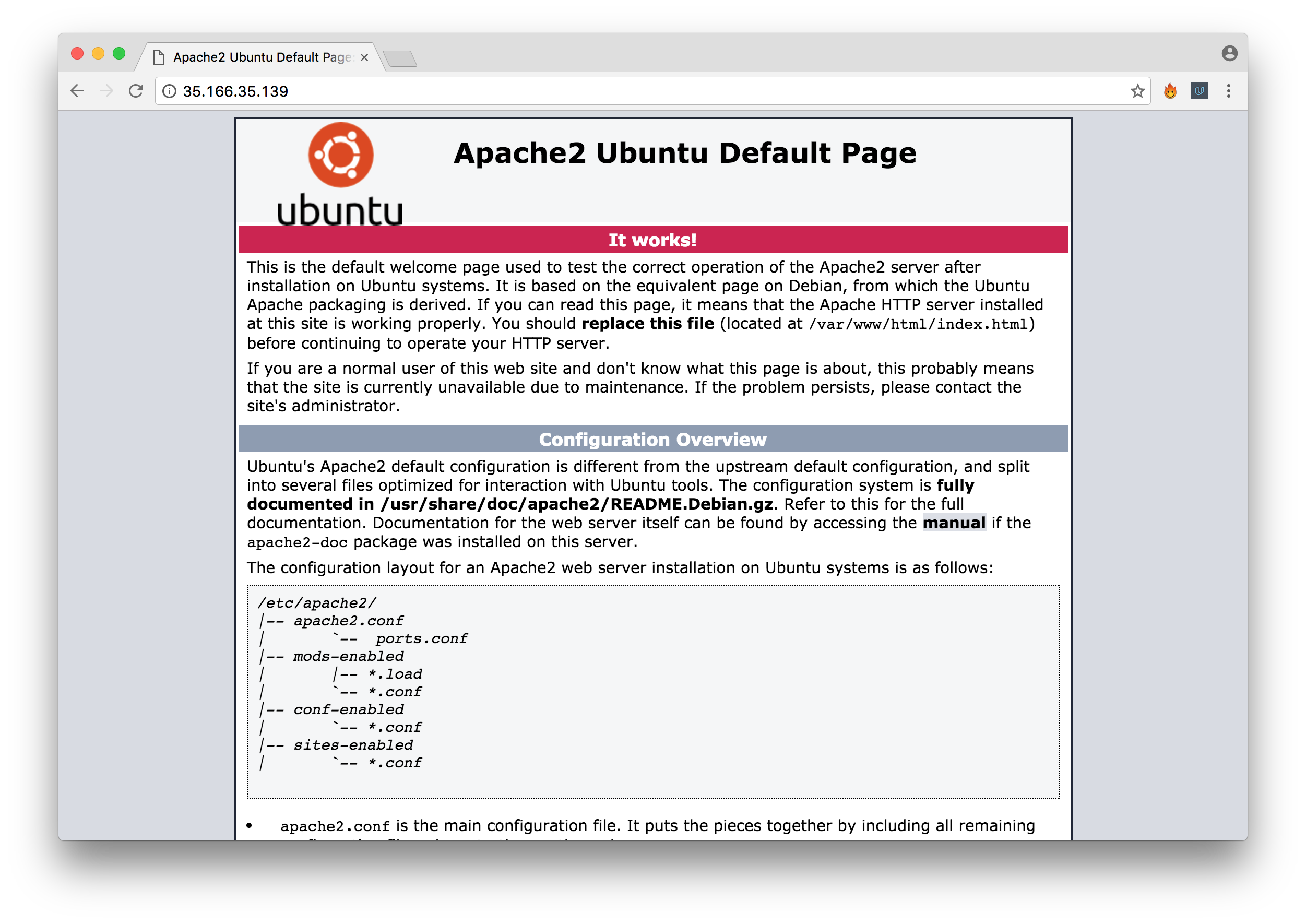 Apache default