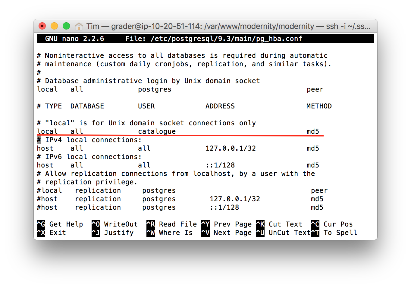 Database user permissions