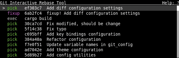 Git Interactive Rebase Tool