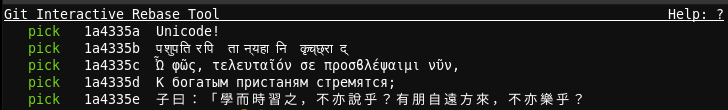 Unicode support