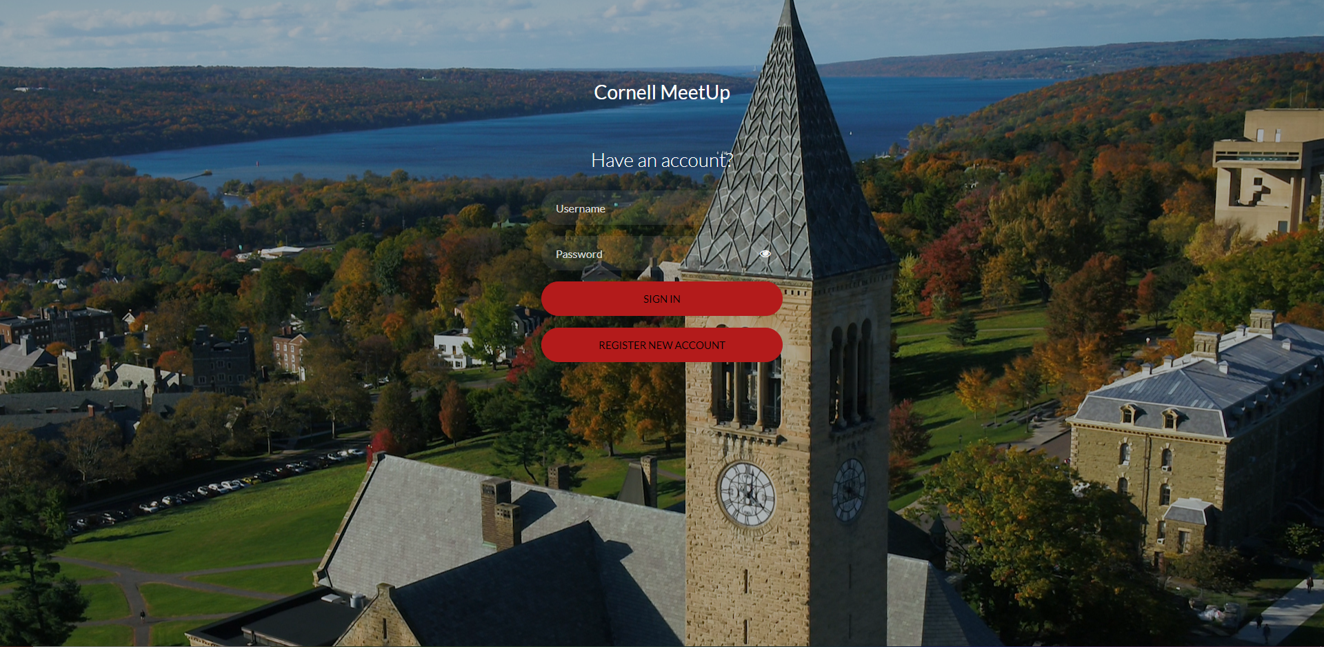 Login for CornellMeetup