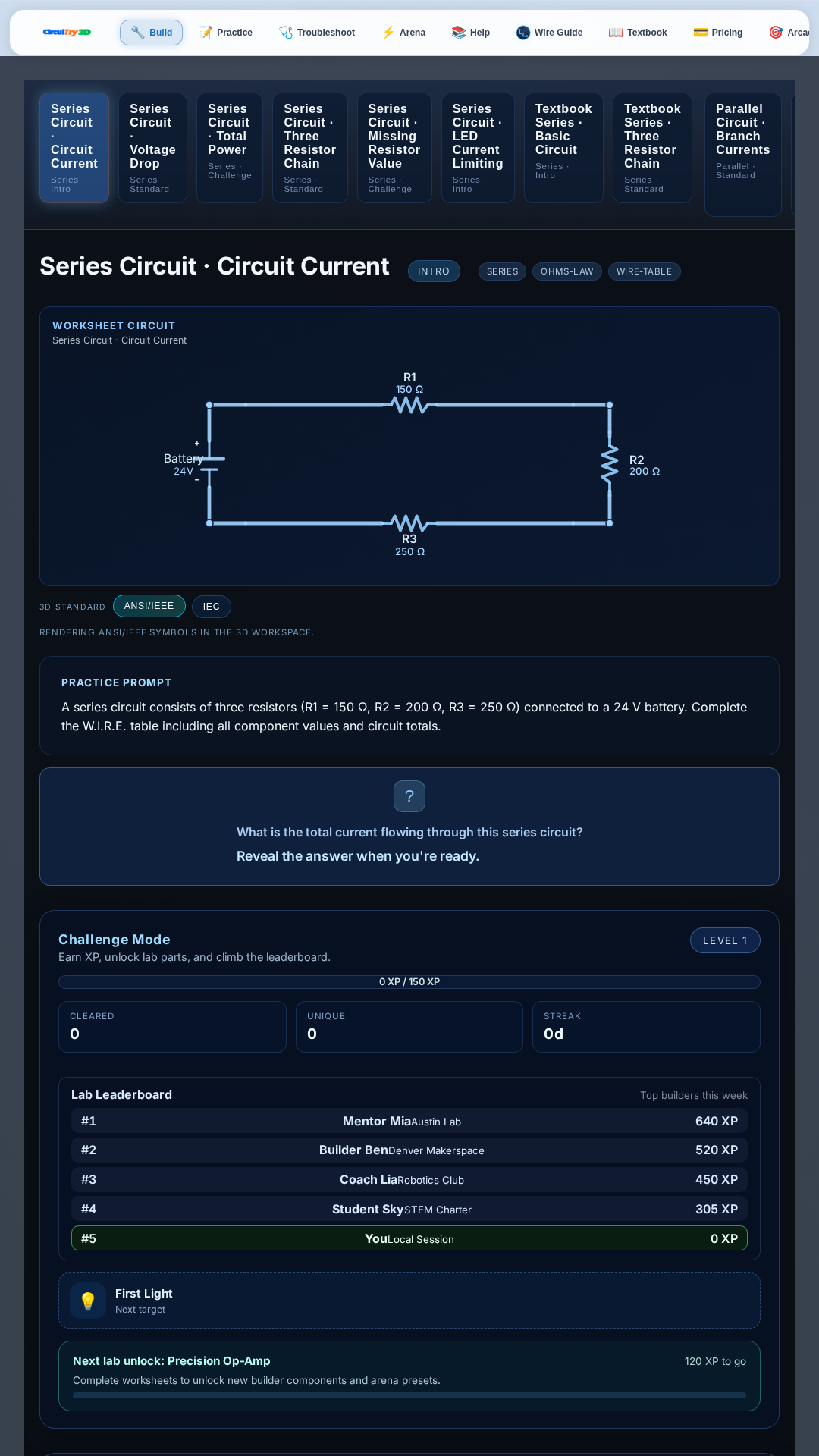 CircuiTry3D application screenshot