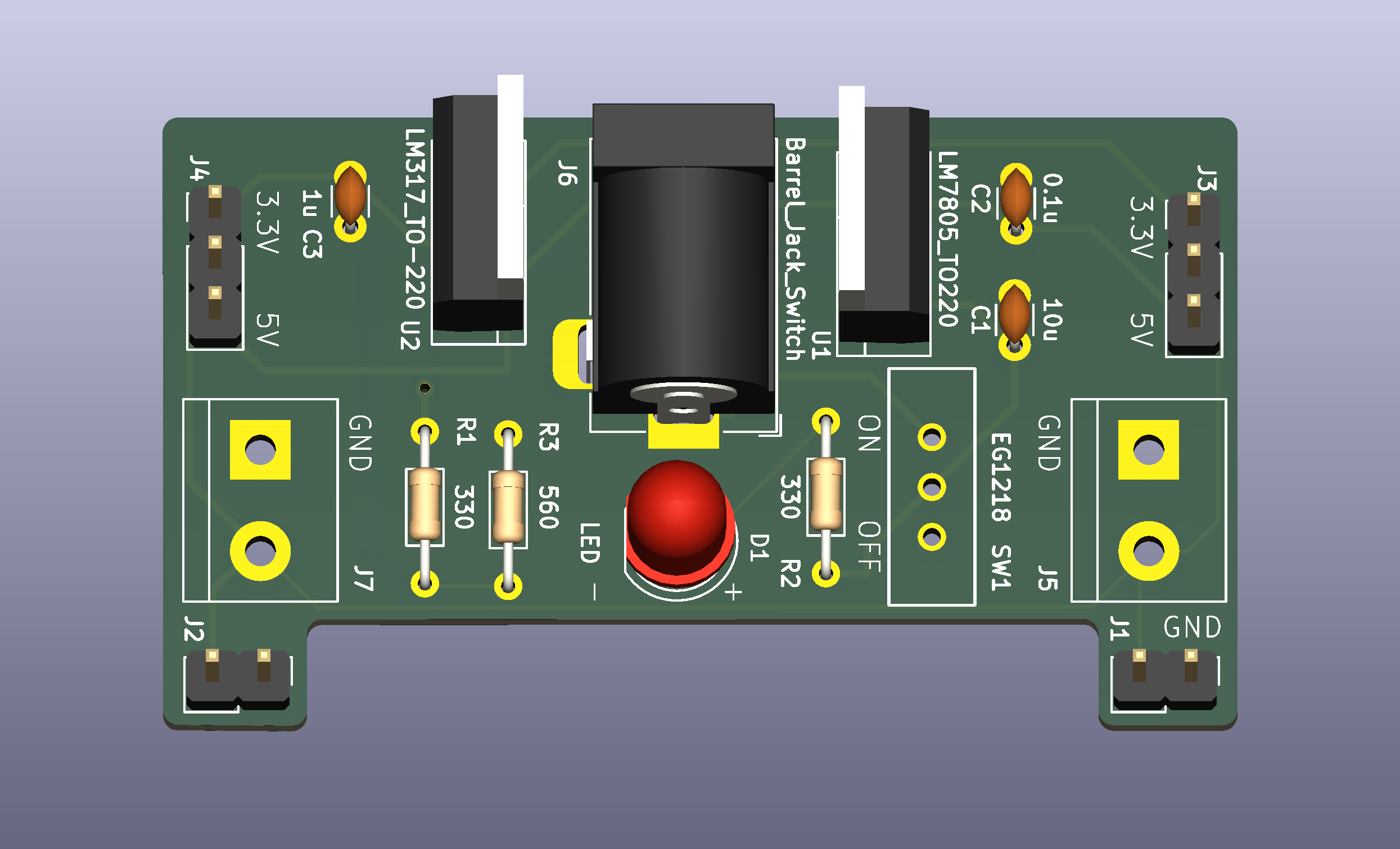 Breadboard power supply, from the project README