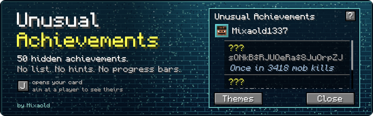Unusual Achievements — fifty hidden achievements