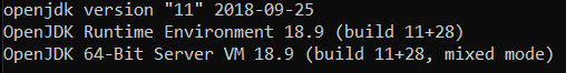 Java version image