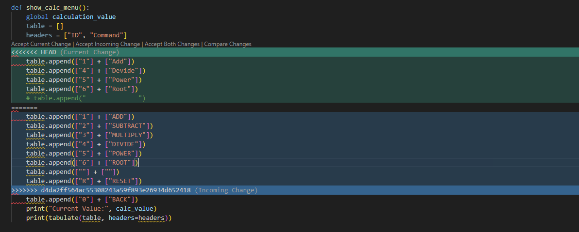 merge conflict 3