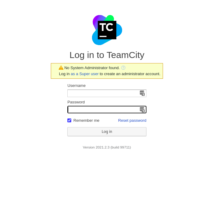 TeamCity Login Token