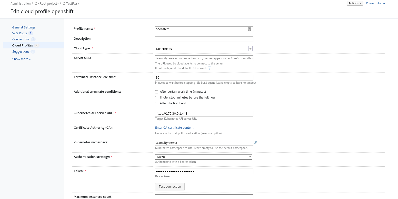 Openshift Cloud Profile