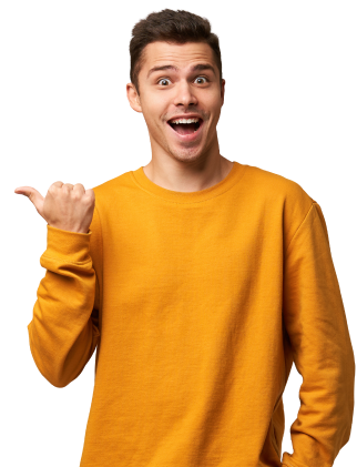 young guy with yellow T-shirt