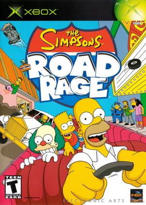 The Simpsons Road Rage box art