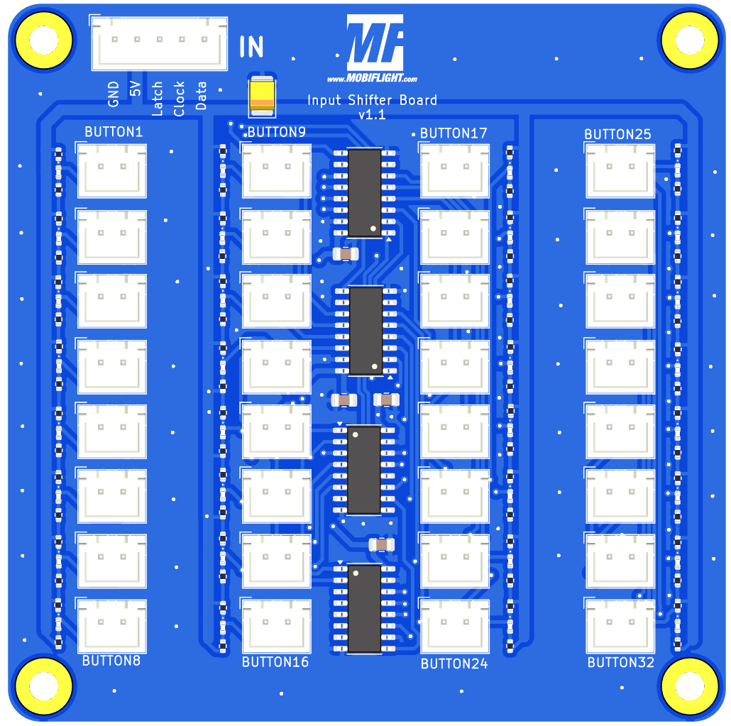Input shifter board, from the project README