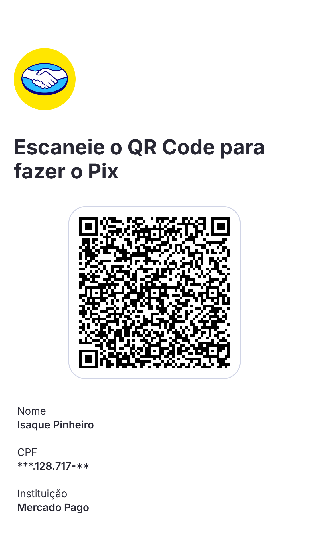 Pix QR code — Aefos AI