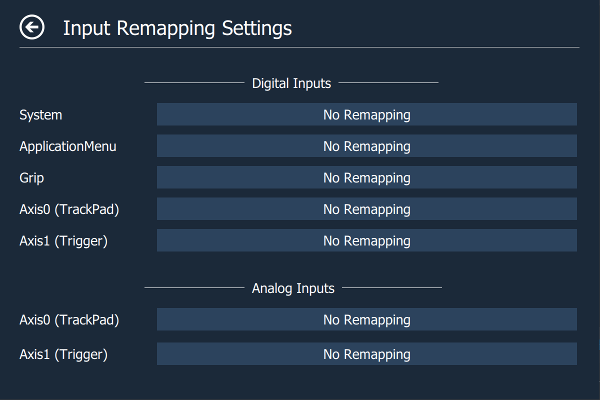 Input Remapping Page