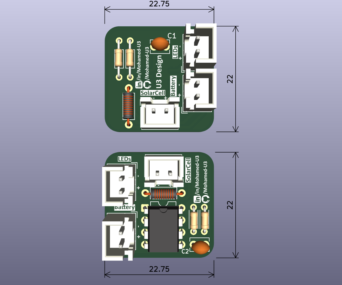 LEDs Flasher with battery, from the project README