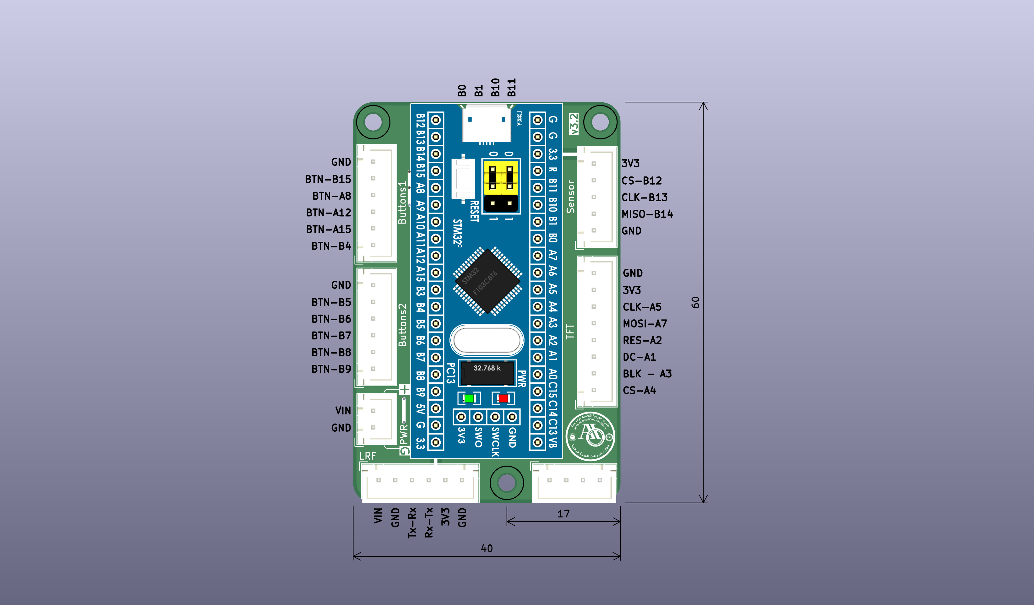 Main-Board for-STM32-Blue pill, from the project README