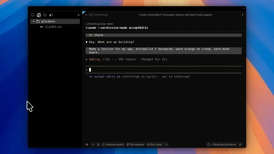 prompt-to-asset demo — one prompt becomes a full favicon bundle in 20 seconds. Works with Claude Code, Cursor, Windsurf, VS Code. Zero API key required.
