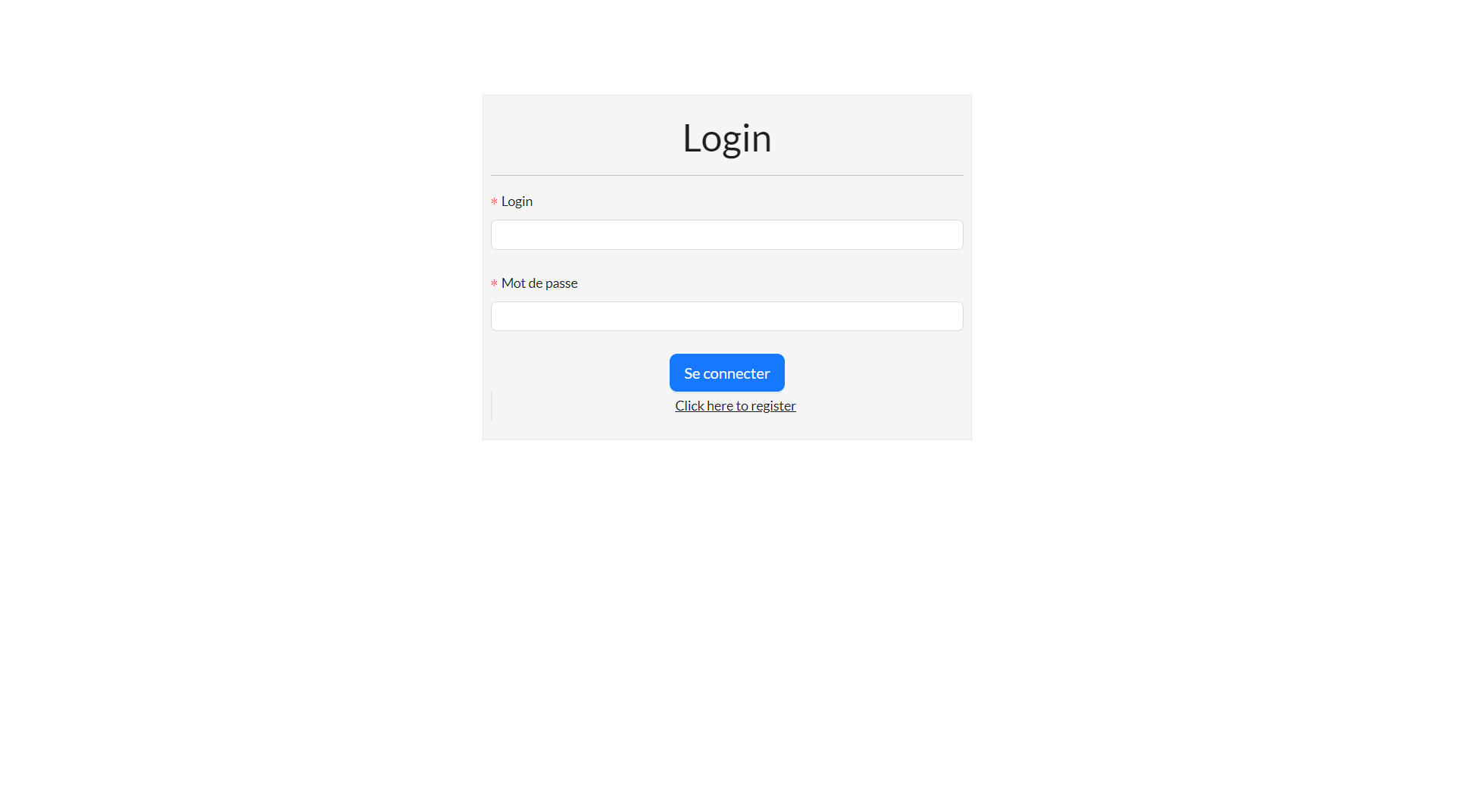 Login UI