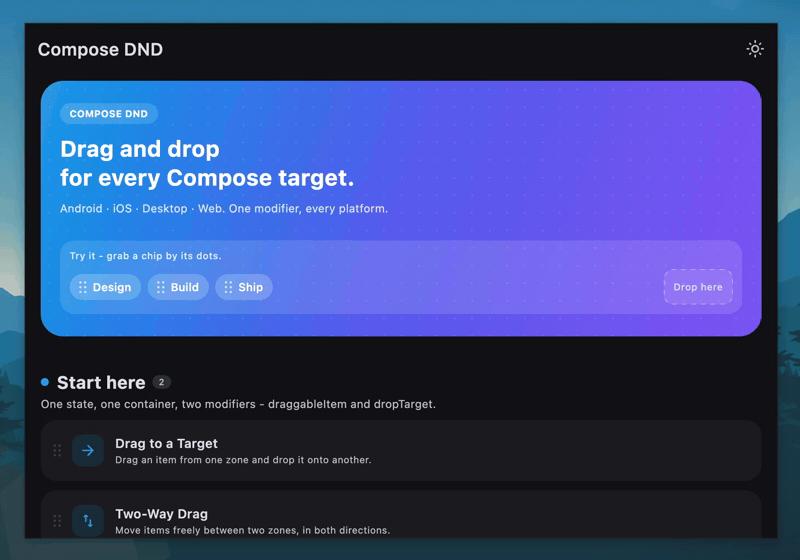 Compose DND sample