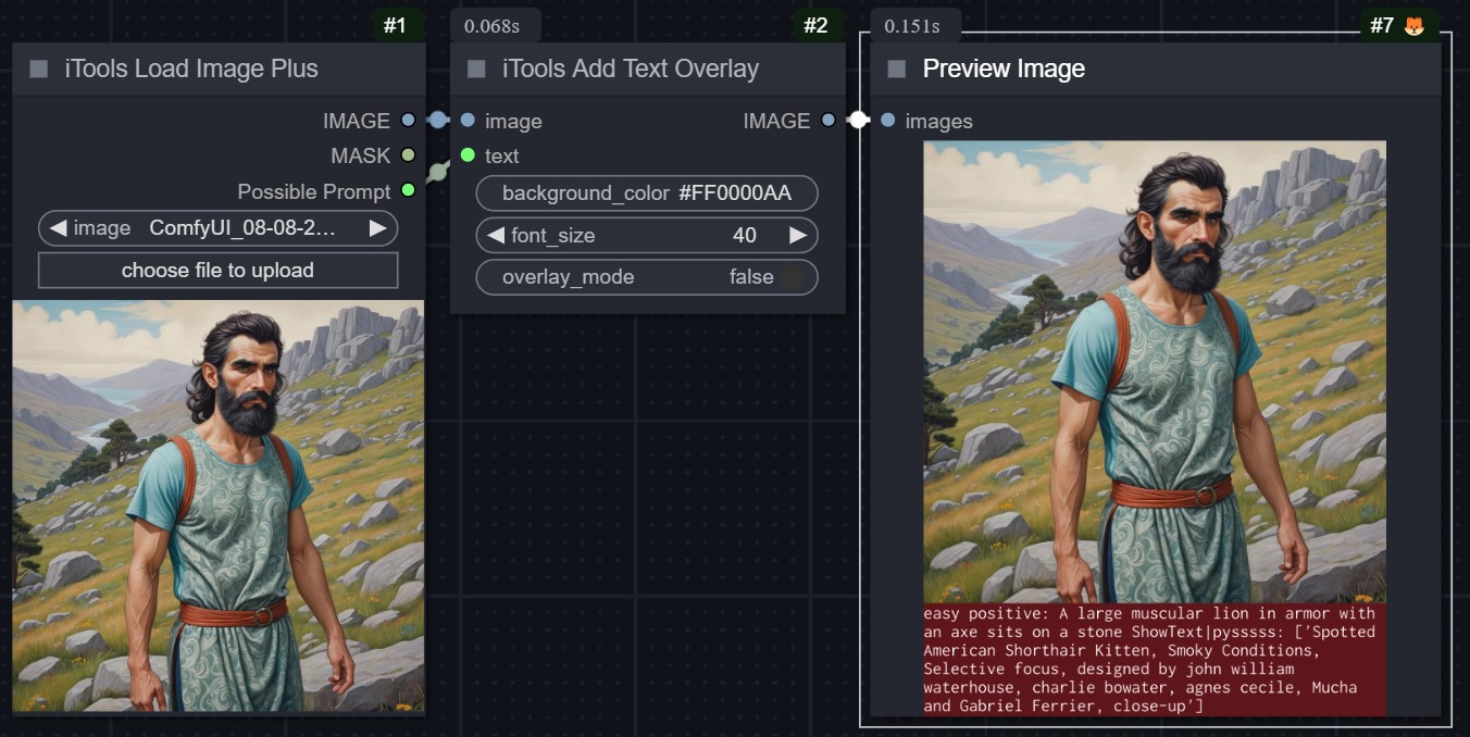iTools Add Text Overlay